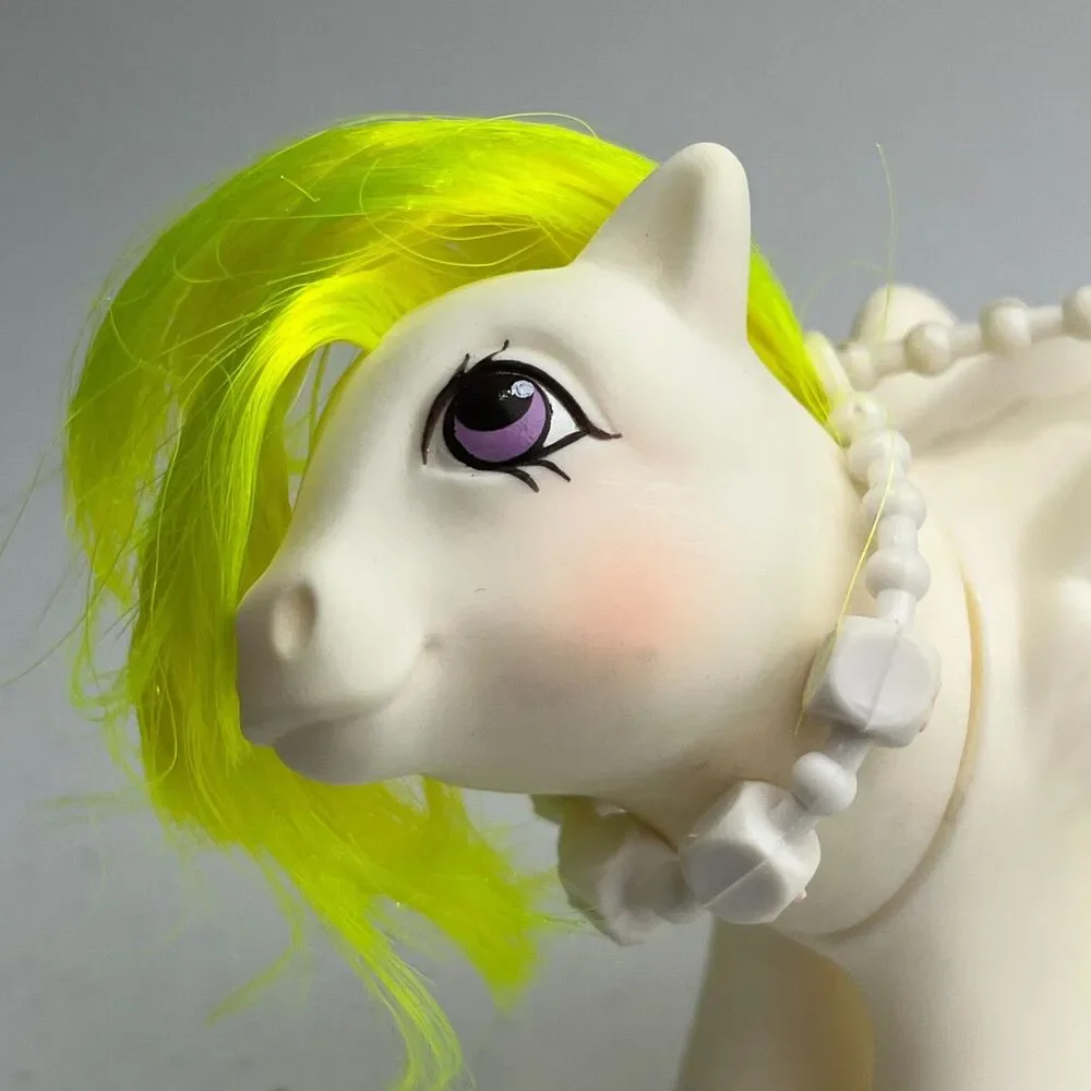 VTG Hasbro G1 My Little Pony Baby Surprise Some Accessories White Purple Balloon
